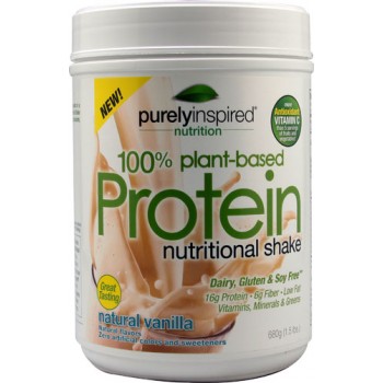 Purely Inspired Plant-Based Protein Nutritional Shake Natural Vanilla -- 1.5 lbs