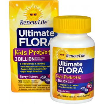Renew Life Ultimate Flora™ Kids Probiotic Berry-Licious -- 3 billion - 30 Chewable Tablets