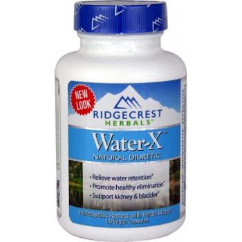 RidgeCrest Herbals Water X™ Natural Diuretic -- 60 Vegan Capsules