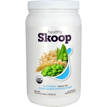 Skoop B-Strong Plant-Based Protein Shake Choco-lot -- 19 oz