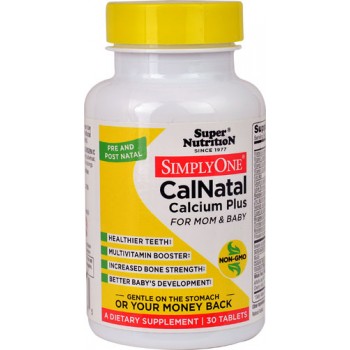 Super Nutrition SimplyOne® CalNatal Calcium Plus For Mom & Baby -- 30 Tablets