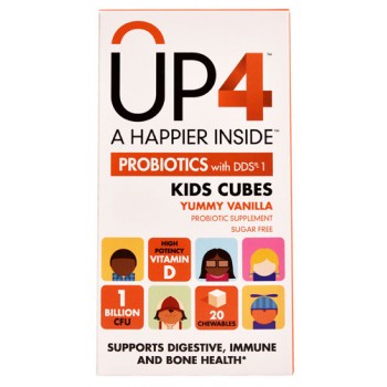 UP4 Probiotics Kids Cubes with DDS®-1 Yummy Vanilla -- 1 billion CFU - 20 Chewables