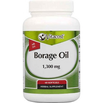 Vitacost Borage Oil with GLA -- 1300 mg - 60 Softgels