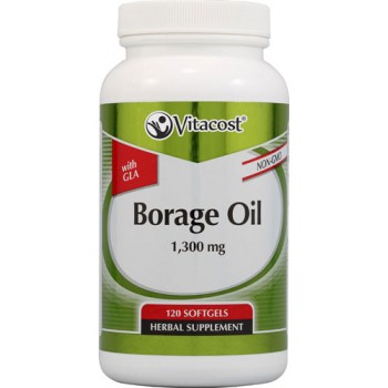 Vitacost Borage Oil with GLA -- 1300 mg - 120 Softgels