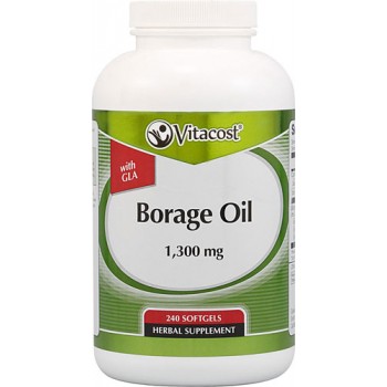 Vitacost Borage Oil with GLA -- 1300 mg - 240 Softgels