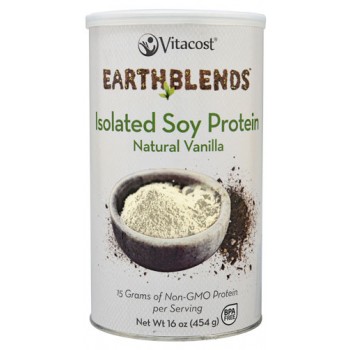 Vitacost - Earth Blends Isolated Soy Protein Powder Vanilla -- 1 lb (454 g)