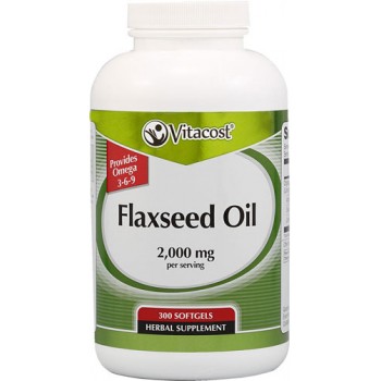 Vitacost Flaxseed Oil -- 2000 mg - 300 Softgels