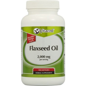 Vitacost Flaxseed Oil -- 2000 mg - 100 Softgels