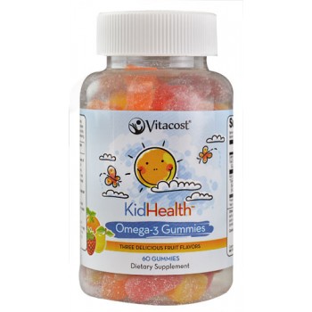Vitacost KidHealth Omega-3 Gummies for Kids -- 60 Gummies (fish shape)