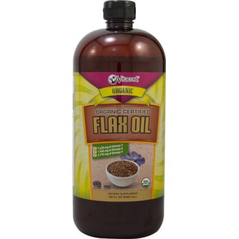 Vitacost Organic Certified Flax Oil -- 32 fl oz