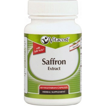 Vitacost Saffron Extract with Saffr'Activ(R) -- 60 Vegetarian Capsules