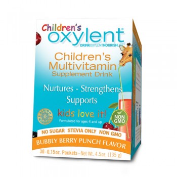Vitalah Oxylent Children's Multivitamin Supplement Drink Bubbly Berry Punch -- 30 Packets