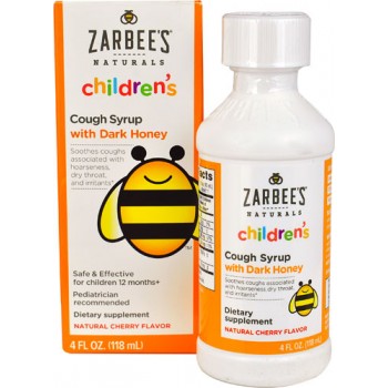 Zarbee's Naturals Children's Cough Syrup Natural Cherry -- 4 fl oz